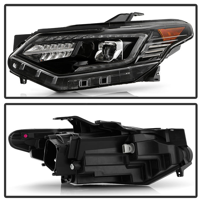 SPYDER Xtune 18-21 Chevrolet Traverse (HID Models) DRL LED Light Bar Projector Headlights - Black Chrome 9052828