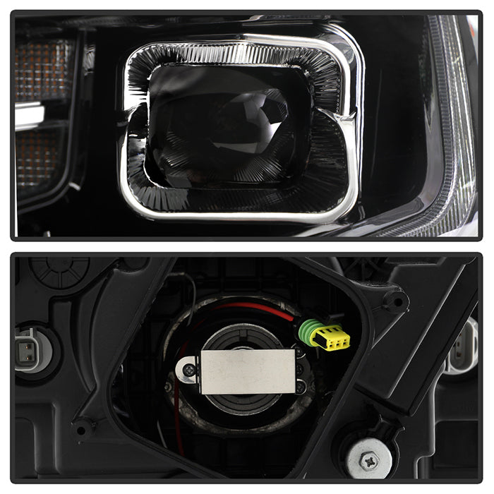 SPYDER Xtune 18-21 Chevrolet Traverse (HID Models) DRL LED Light Bar Projector Headlights - Black Chrome 9052828