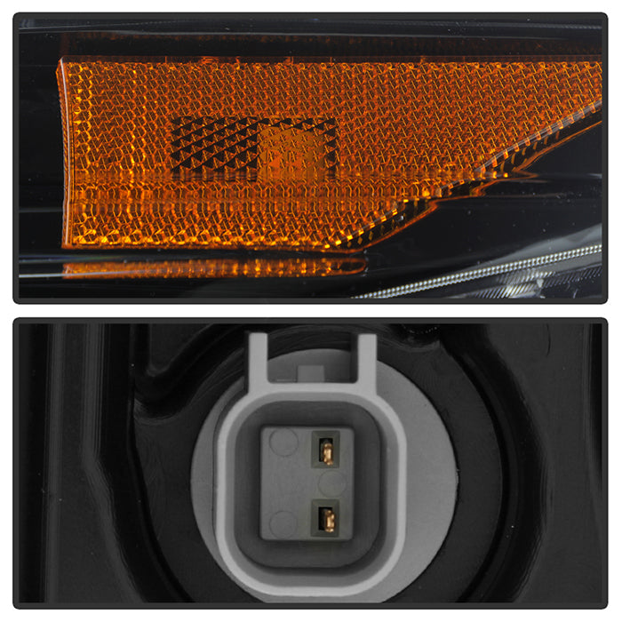 SPYDER Xtune 18-21 Chevrolet Traverse (HID Models) DRL LED Light Bar Projector Headlights - Black Chrome 9052828