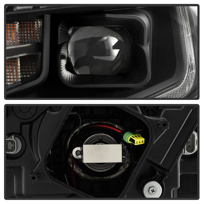 SPYDER 18-21 Chevy Traverse Xenon HID Models DRL LED Light Bar Projector Headlights - Black 9052811