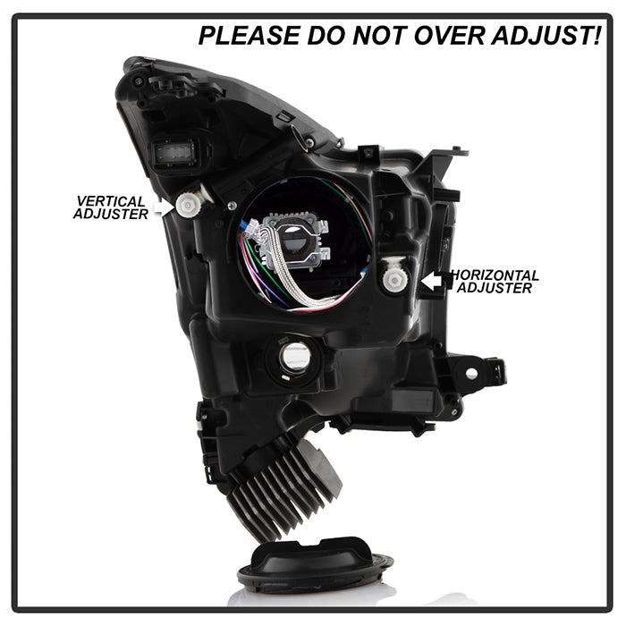 SPYDER xTune Cadillac XTS 13-17 Xenon non-AFS HID OE Projector Headlights PRO-JH-CXTS13-HID-BK 9945823