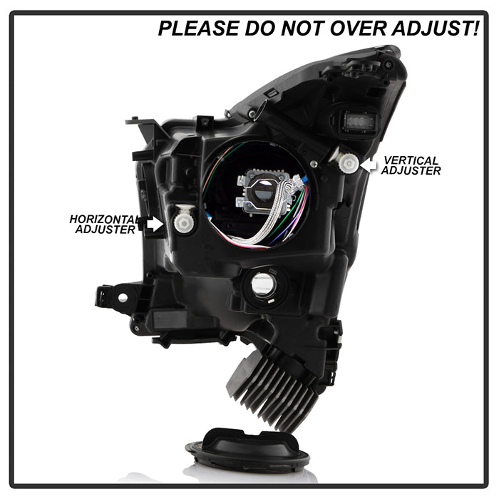 SPYDER xTune 13-15 Cadillac XTS Xenon Non-AFS OEM HID Proj Headlight - Chrm - Right (PRO-JH-CXTS13-HID-C-R) 9937224