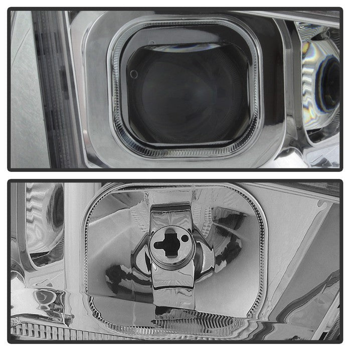 SPYDER xTune 11-14 Dodge Charger Projector Headlights - Halogen - DRL - Chrome (PRO-JH-DCHA11-LB-C) 9041754
