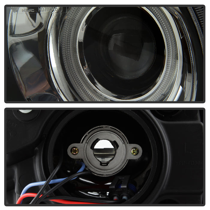 SPYDER xTune Dodge Challenger 08-14 Halogen Only Halo Projector Headlights Black PRO-JH-DCHAL08-HA-BK 9039249