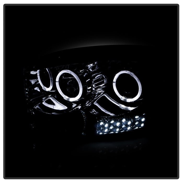 SPYDER Xtune Dodge Ram 1500 06-08 / Ram 2500/3500 06-09 Halo Projector Headlights Smoked PRO-JH-DR06-LED-SM 9028342