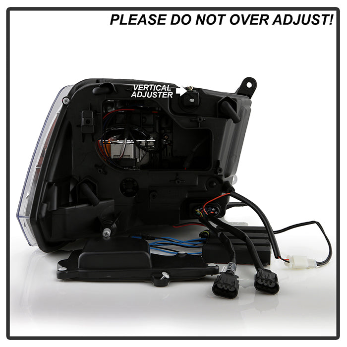 SPYDER 09-18 Dodge Ram 1500 (Halogen Model Only) Full LED Headlights - Black (PRO-JH-DR09-FLED-BK) 9050848