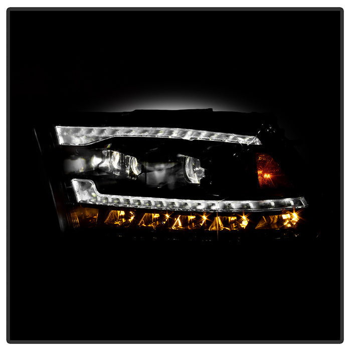 SPYDER 09-18 Dodge Ram 1500 (Halogen Model Only) Full LED Headlights - Black (PRO-JH-DR09-FLED-BK) 9050848