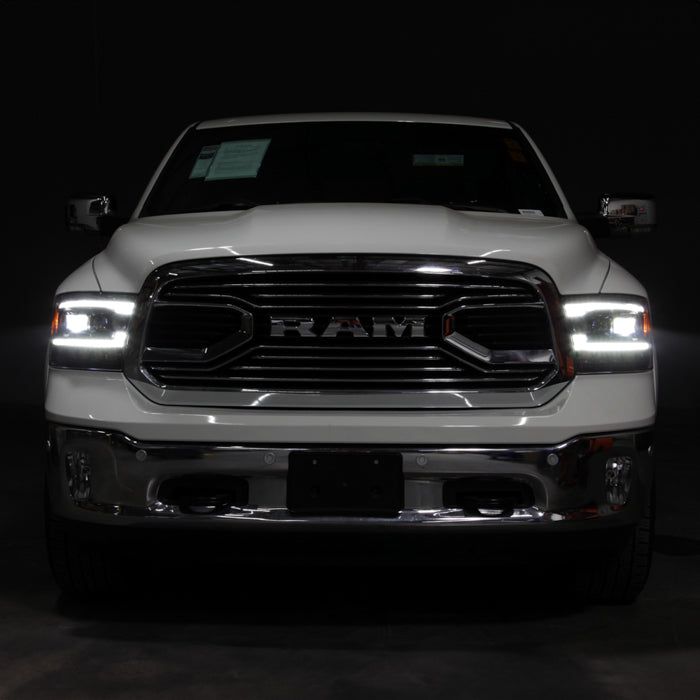 SPYDER 09-18 Dodge Ram 1500 (Halogen Model Only) Full LED Headlights - Black (PRO-JH-DR09-FLED-BK) 9050848