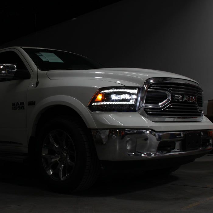 SPYDER 09-18 Dodge Ram 1500 (Halogen Model Only) Full LED Headlights - Black (PRO-JH-DR09-FLED-BK) 9050848