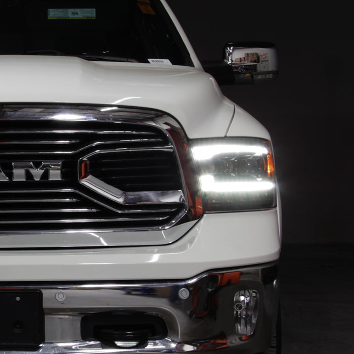 SPYDER 09-18 Dodge Ram 1500 (Halogen Model Only) Full LED Headlights - Black (PRO-JH-DR09-FLED-BK) 9050848