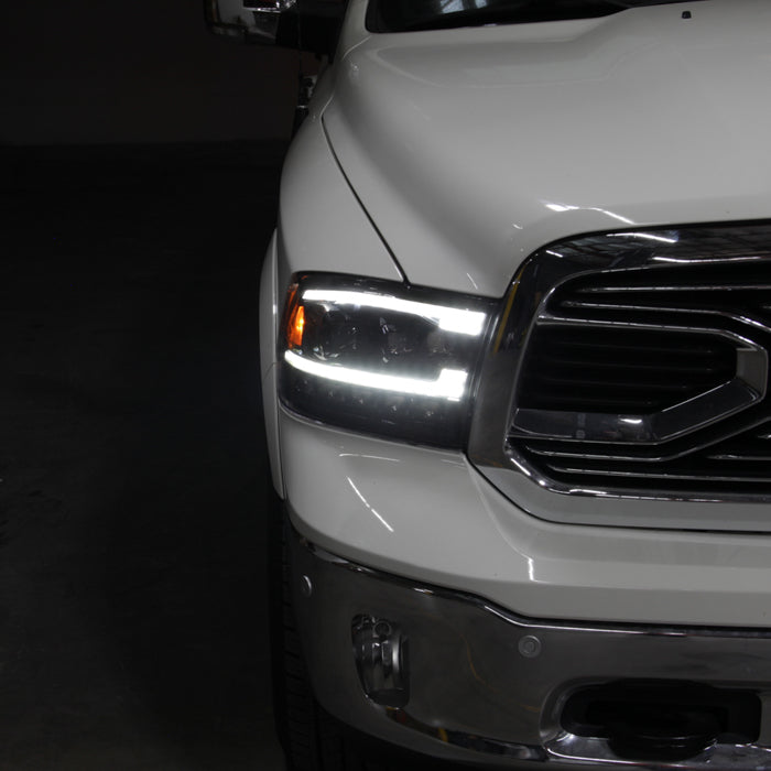 SPYDER 09-18 Dodge Ram 1500 (Halogen Model Only) Full LED Headlights - Black (PRO-JH-DR09-FLED-BK) 9050848