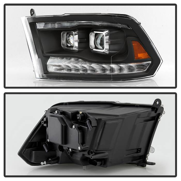 SPYDER xTune 09-18 Dodge Ram 1500 Projector Headlights - Halogen Model Only - Black (PRO-JH-DR09-G2-BK) 9047114
