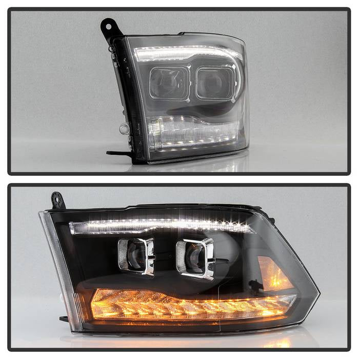 SPYDER xTune 09-18 Dodge Ram 1500 Projector Headlights - Halogen Model Only - Black (PRO-JH-DR09-G2-BK) 9047114