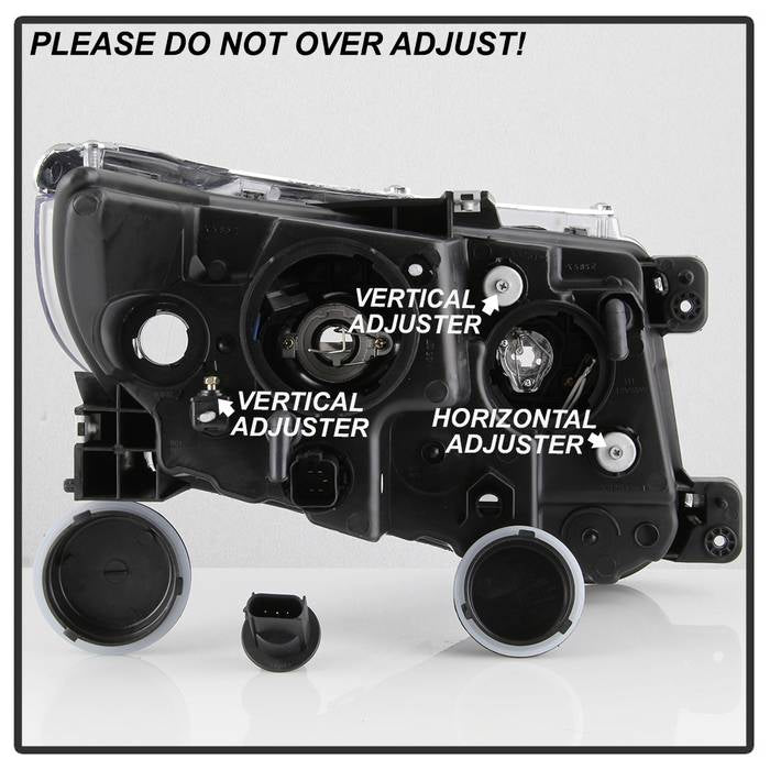 SPYDER xTune 11-14 Ford Edge DRL Light Bar Projector Headlights - Black PRO-JH-FEDGE11-LB-BK 9045301
