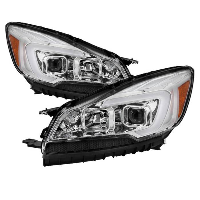 SPYDER xTune 13-16 Ford Escape 13-16 LED Light Bar Halogen Proj Headlights - Chrome (PRO-JH-FESCA13-LB-C) 9042928