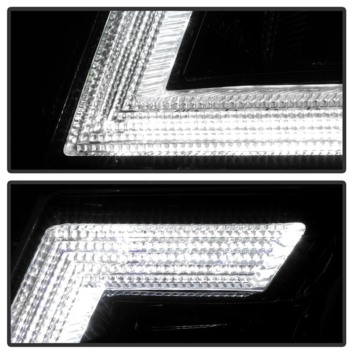 SPYDER xTune 04-08 Ford F150 S/B LED Sig w/DRL Crystal Headlights - Black (PRO-JH-FF15004-LED-SB-BK) 9950216