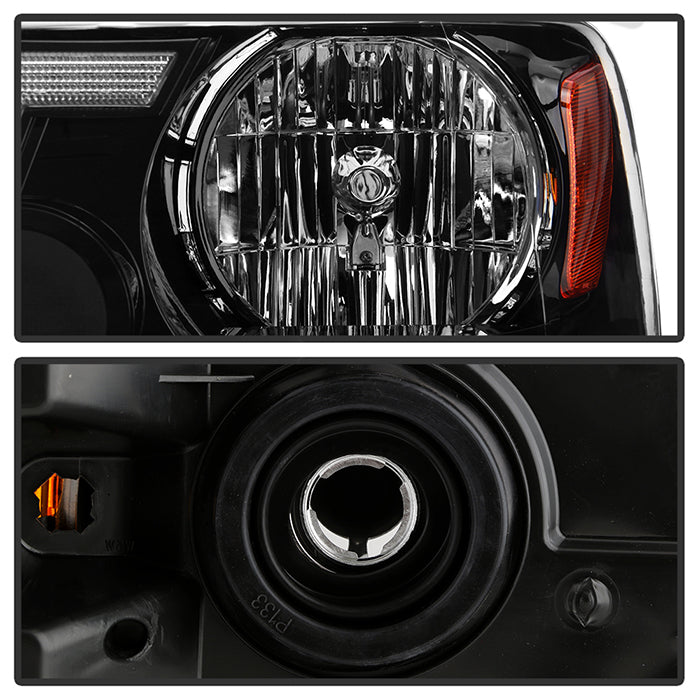 SPYDER xTune 04-08 Ford F150 S/B LED Sig w/DRL Crystal Headlights - Black (PRO-JH-FF15004-LED-SB-BK) 9950216