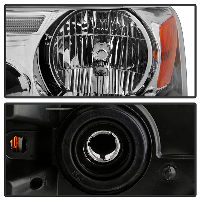 SPYDER xTune 04-08 Ford F150 S/B LED Sig w/DRL Crystal Headlights - Chrome (PRO-JH-FF15004-LED-SB-C) 9950209