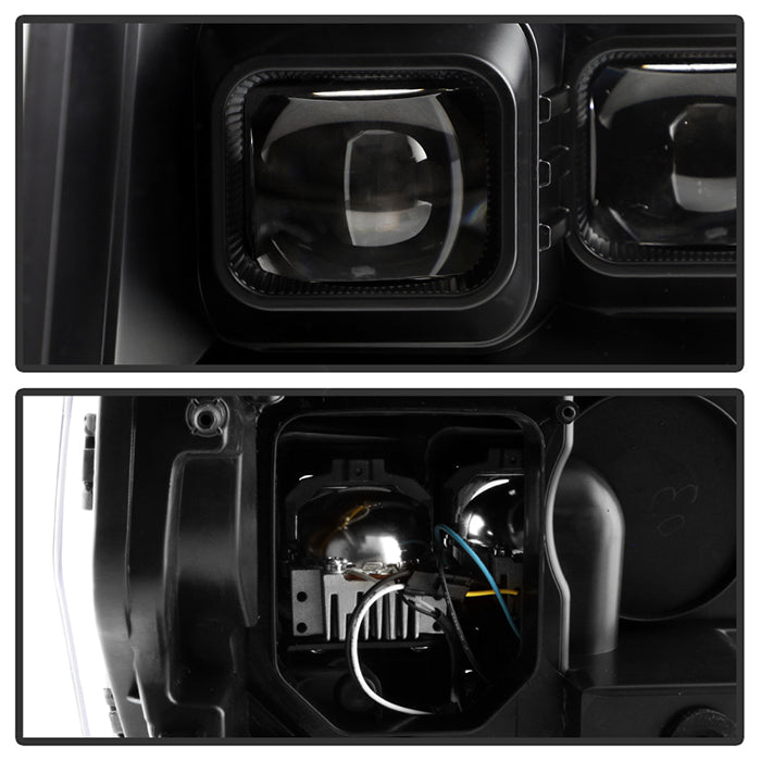 xTune Ford F150 09-14 Projector Headlights - Halogen Model Only - Black PRO-JH-FF15009-FLED-BK 9050206