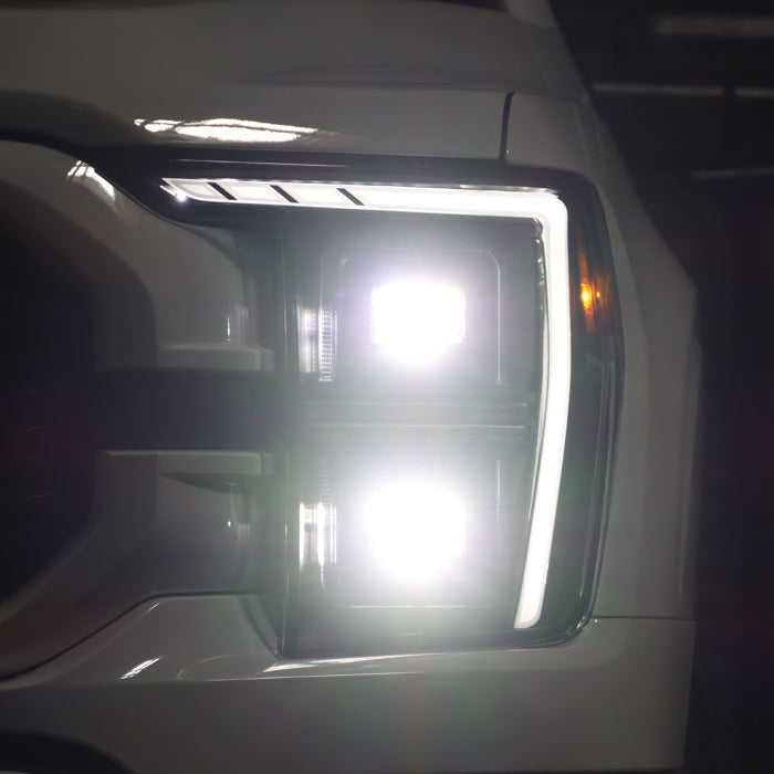 SPYDER Xtune 21-23 Ford F150 (Halogen Models) Full LED Headlights - Black (PRO-JH-FF15021-FLED-BK) 9052590