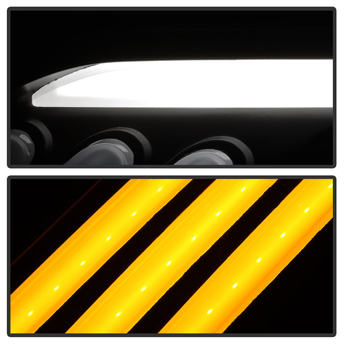 SPYDER xTune 10-12 Ford Fusion Projector Headlights - Light Tube DRL - Black (PRO-JH-FFU10-LB-BK) 9041778
