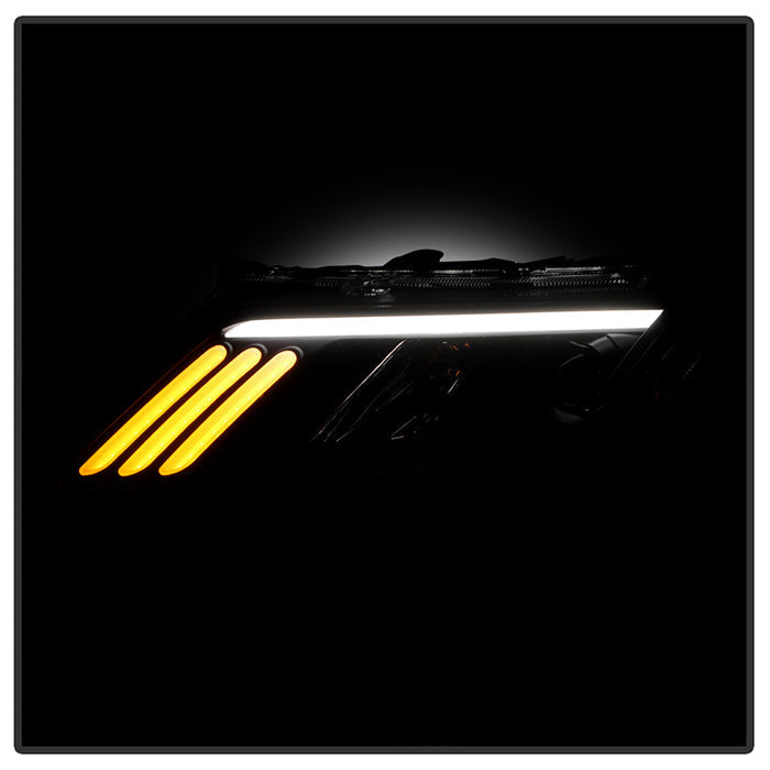 SPYDER xTune 10-12 Ford Fusion Projector Headlights - Light Tube DRL - Black (PRO-JH-FFU10-LB-BK) 9041778