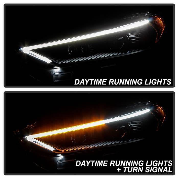 SPYDER xTune 13-16 Ford Fusion Halogen Projector Headlights - Black PRO-JH-FFU13-LB-BK 9045264