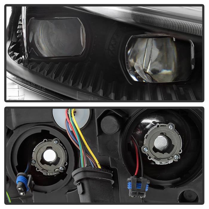 SPYDER xTune 13-16 Ford Fusion Halogen Projector Headlights - Black PRO-JH-FFU13-LB-BK 9045264