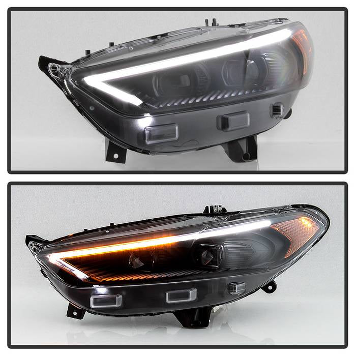 SPYDER xTune 13-16 Ford Fusion Halogen Projector Headlights - Black PRO-JH-FFU13-LB-BK 9045264