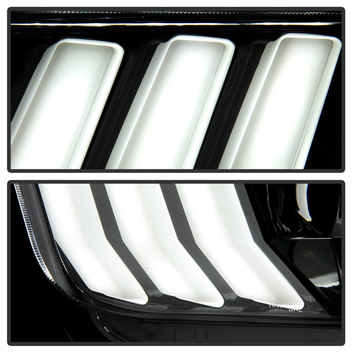 xTune Ford Mustang 05-09 Halogen w LED DRL Projector Headlights - Chrome PRO-JH-FM05-LED-C 9949371