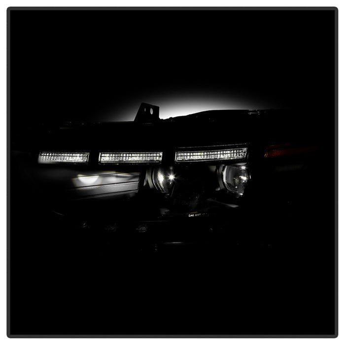 SPYDER xTune Ford Mustang 15-17 Full LED Headlights w/ Welcome Light - Black PRO-JH-FM15-FLED-BK 9055447