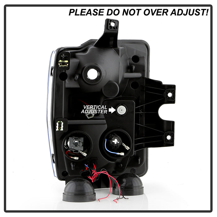 SPYDER Xtune Ford F250/350/450 Super Duty 08-10 Projector Headlights LED Halo Smoke PRO-JH-FS08-LED-SM 5076281