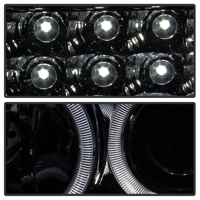 SPYDER Xtune Ford F250/350/450 Super Duty 08-10 Projector Headlights LED Halo Smoke PRO-JH-FS08-LED-SM 5076281