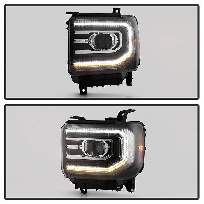 SPYDER xTune GMC Sierra 14-18 Halogen Upgrade to w/ LED DRL Proj. Headlights PRO-JH-GS14-DRL-BK 9951916
