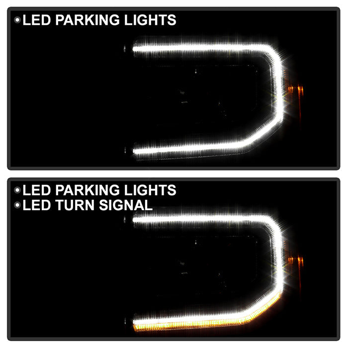 SPYDER xTune GMC Sierra 14-18 Halogen Upgrade to w/ LED DRL Proj. Headlights PRO-JH-GS14-DRL-BK 9951916