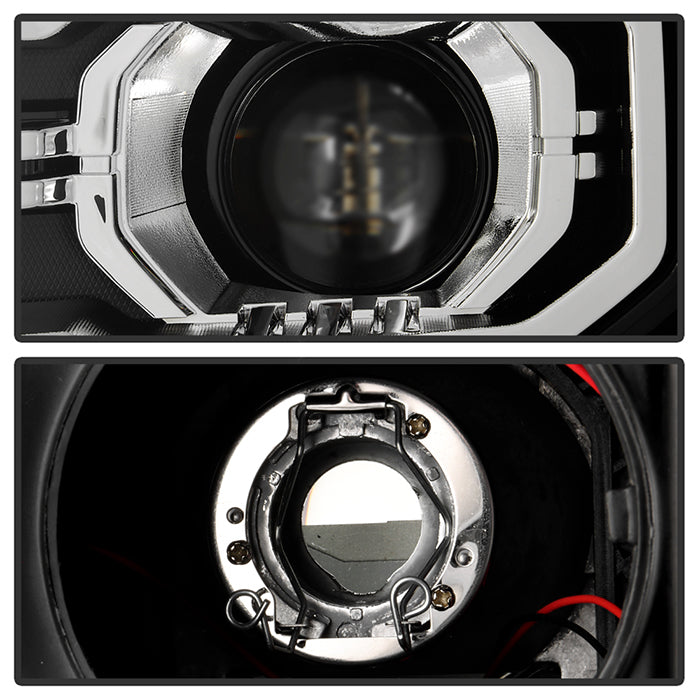 SPYDER xTune GMC Sierra 14-18 Halogen Upgrade to w/ LED DRL Proj. Headlights PRO-JH-GS14-DRL-BK 9951916