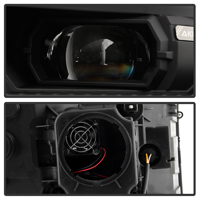 xTune GMC Sierra 1500 14-15 Sierra 2500 3500 15-17 Headlight Halogen Mdls- Black PRO-JH-GS14-FLED-BK 9050107