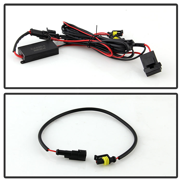 xTune GMC Sierra 1500 14-15 Sierra 2500 3500 15-17 Headlight Halogen Mdls- Black PRO-JH-GS14-FLED-BK 9050107