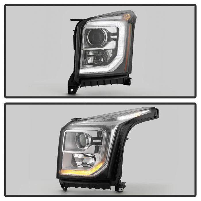 SPYDER xTune 15-20 GMC Yukon+XL HID Only w/LED DRL Projector Headlight OE Left (PRO-JH-GYD15-HID-OE) 9954856