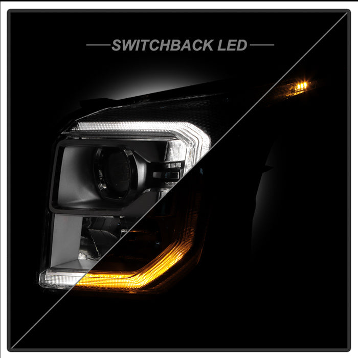 SPYDER xTune 15-20 GMC Yukon+XL HID Only w/LED DRL Projector Headlight OE Left (PRO-JH-GYD15-HID-OE) 9954856