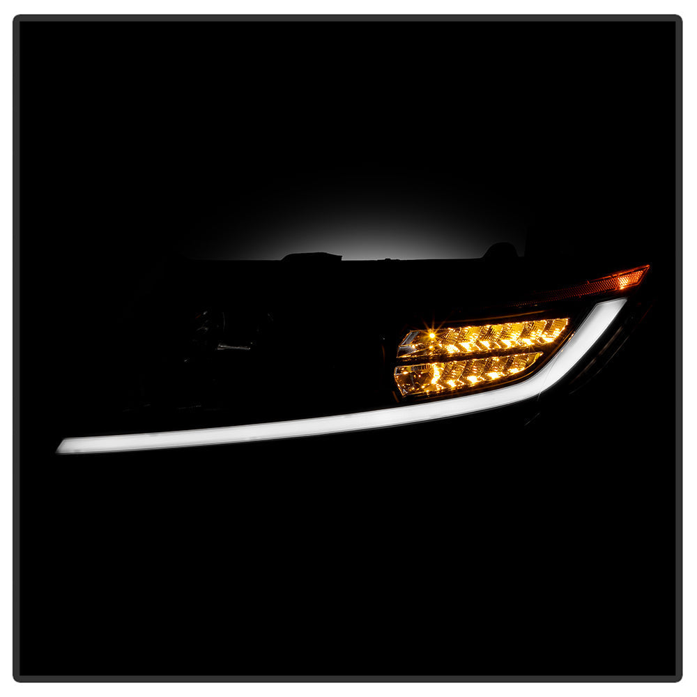 SPYDER xTune 11-17 Honda Odyssey Halogen Models Projector Headlights w/LED - Black (PRO-JH-HODY11-SQ-BK) 9055249