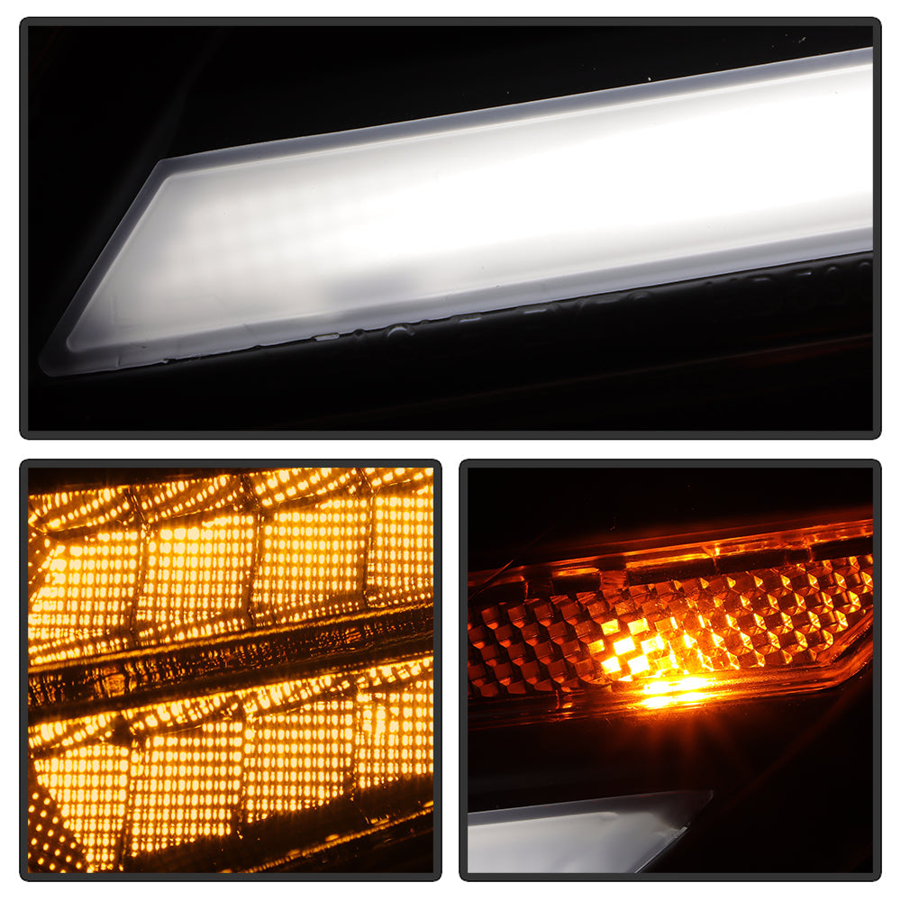 SPYDER xTune 11-17 Honda Odyssey Halogen Models Projector Headlights w/LED - Black (PRO-JH-HODY11-SQ-BK) 9055249