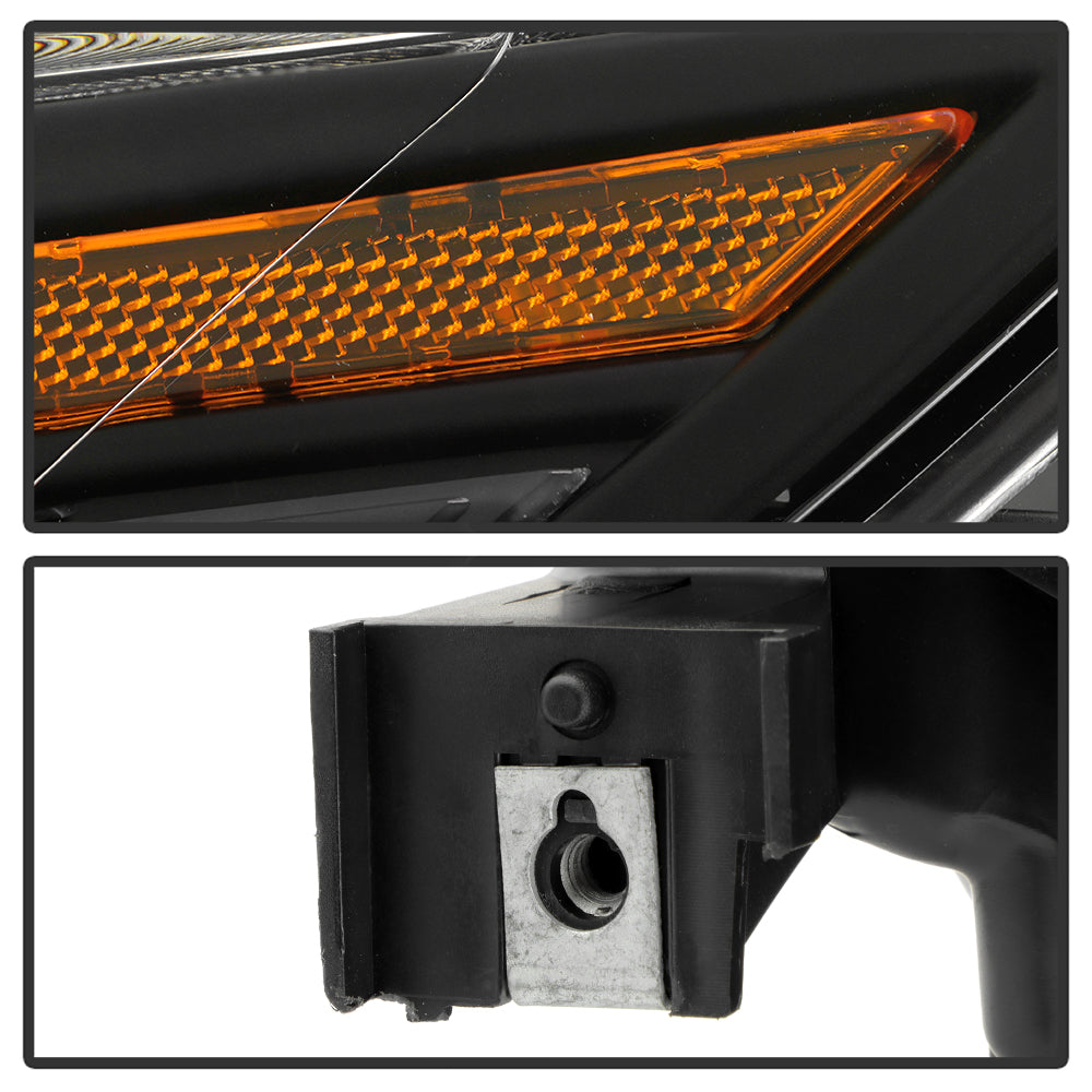 SPYDER xTune 11-17 Honda Odyssey Halogen Models Projector Headlights w/LED - Black (PRO-JH-HODY11-SQ-BK) 9055249