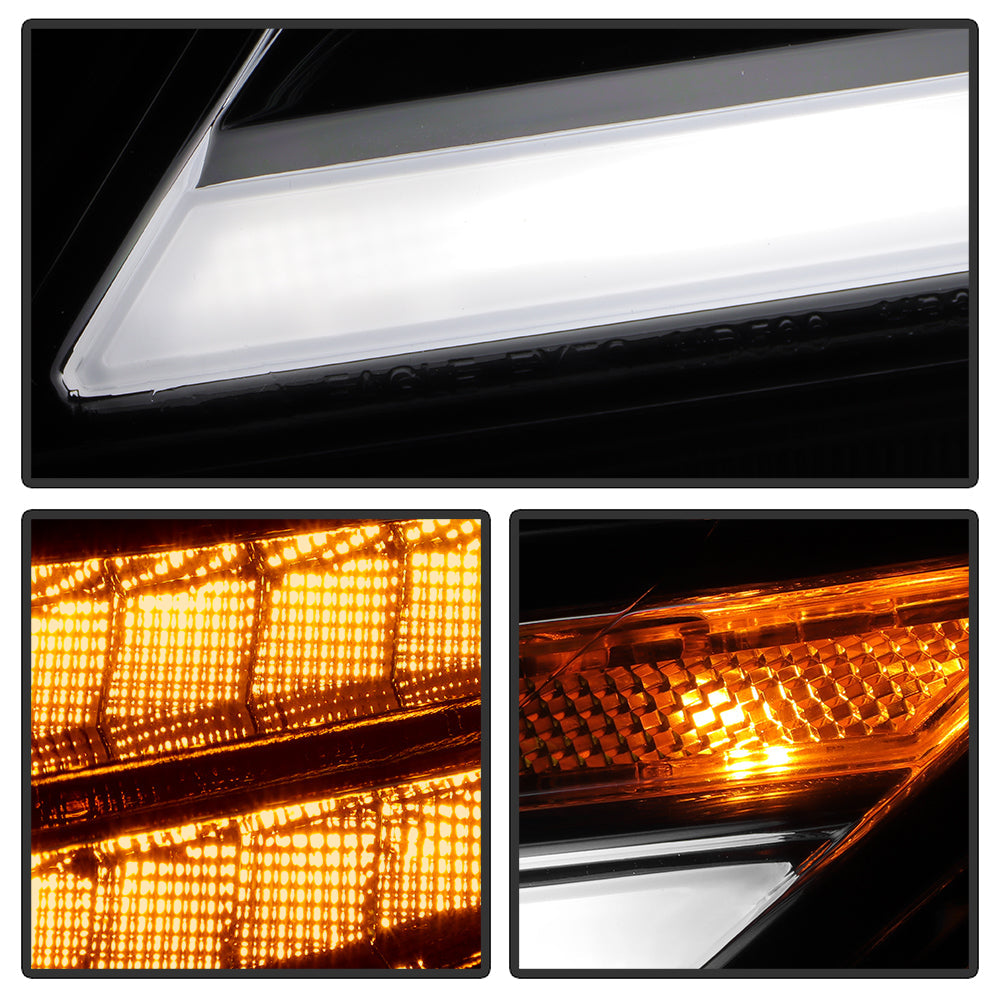 SPYDER xTune 11-17 Honda Odyssey Halogen Models Projector Headlights w/LED - Chrome (PRO-JH-HODY11-SQ-C) 9055256