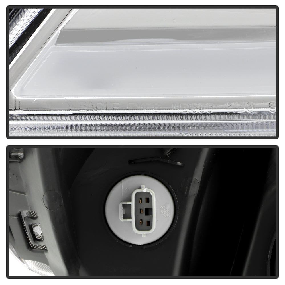 SPYDER xTune 11-17 Honda Odyssey Halogen Models Projector Headlights w/LED - Chrome (PRO-JH-HODY11-SQ-C) 9055256