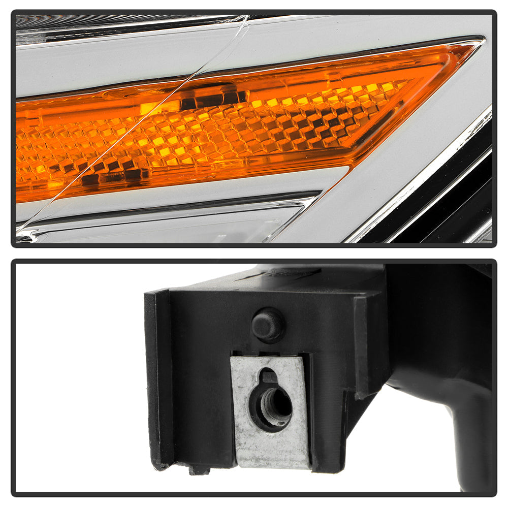 SPYDER xTune 11-17 Honda Odyssey Halogen Models Projector Headlights w/LED - Chrome (PRO-JH-HODY11-SQ-C) 9055256