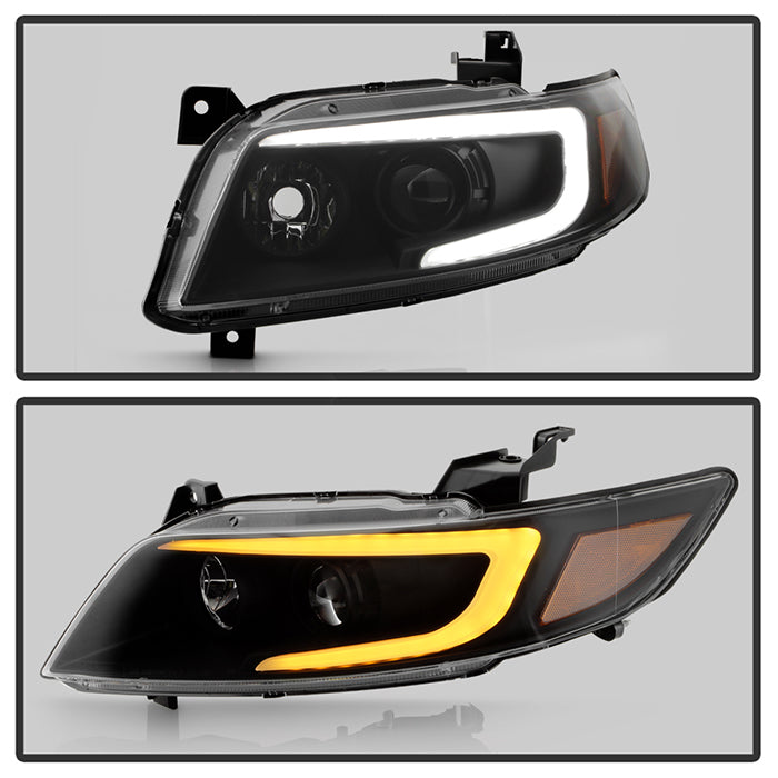 xTune 03-08 Infinity FX35/FX45 DRL Light Bar Projector Headlights - Black PRO-JH-IFX3503-LB-BK 9045325
