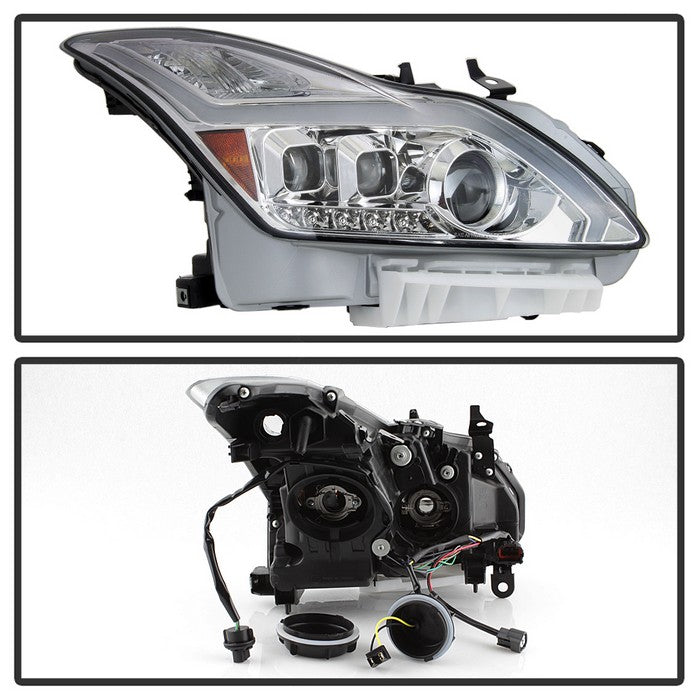 SPYDER xTune Infiniti G37 Coupe 08-15 Projector Headlights w/ Turn Signal - Chrome PRO-JH-IG3708-2D-LB-C 9039355