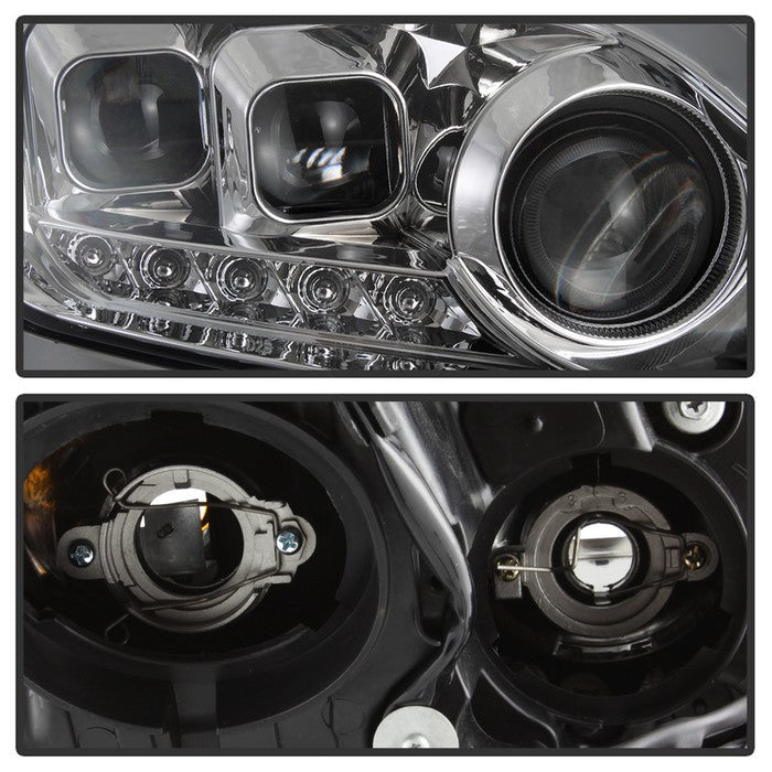 SPYDER xTune Infiniti G37 Coupe 08-15 Projector Headlights w/ Turn Signal - Chrome PRO-JH-IG3708-2D-LB-C 9039355