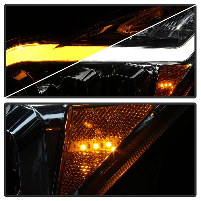 SPYDER xTune Infiniti G37 Coupe 08-15 Projector Headlights w/ Turn Signal - Chrome PRO-JH-IG3708-2D-LB-C 9039355